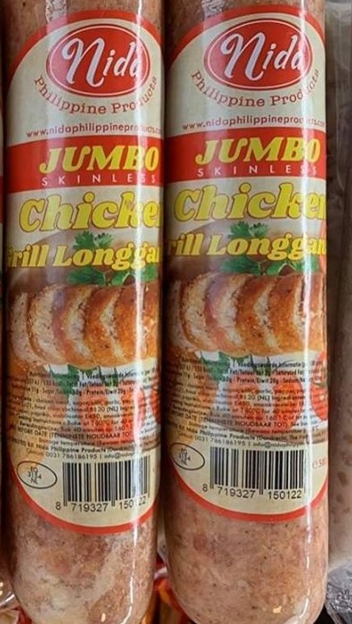Chicken Skinless Jumbo Grill Longganisa Nida Brand